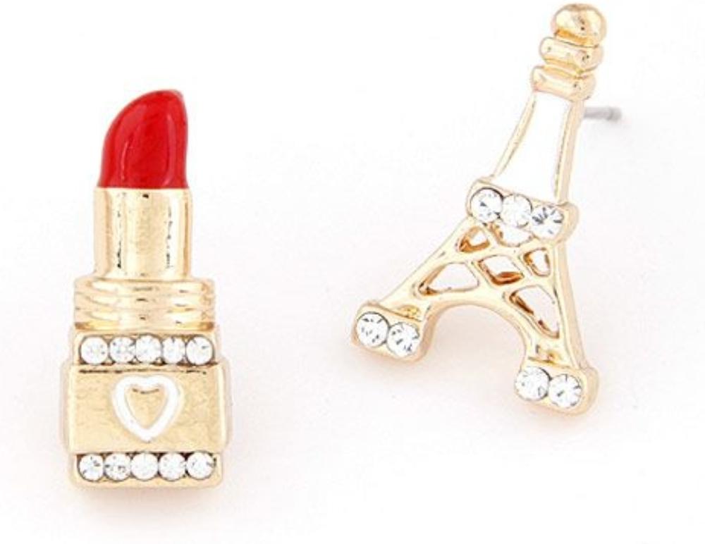 Lip Stick Meets Paris Earrings