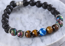Load image into Gallery viewer, Natural Volcano Stone Wealth Bracelet
