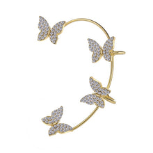 Load image into Gallery viewer, Gold Butterly Ear Cuff (Left) 
