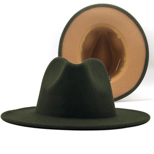 New Men's & Women's Ethnic Style Cashmere Felt Hat Wool Brim