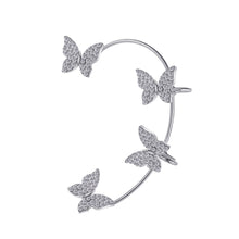 Load image into Gallery viewer, Silver Butterfly Ear Cuff (Left) 
